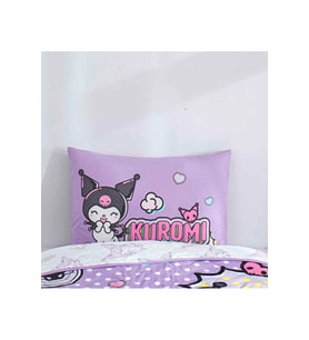 Kuromi Model Pamuk Kumaş Yastık Kılıfı 50x70 cm