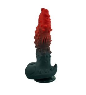 Kırmızı Siyah Canavar Dildo Model 1