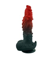 Kırmızı Siyah Canavar Dildo Model 1