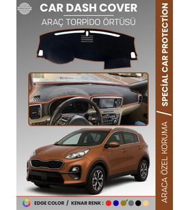 KİA SPORTAGE (2017-2020) Torpido Örtüsü Ön Panel Halı Torpido Koruma Tam Uyum Araca Özel Kaymaz
