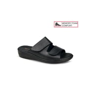 Ceyo 9863-10 Memory Foam Comfort Taban Kadın Terlik Siyah 36-40