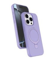 Apple iPhone 14 Pro Max Regal Magsafe Standlı Kapak - Lila
