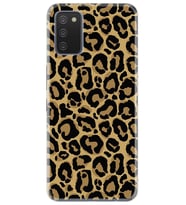 Kılıfland Samsung Galaxy A02S Kılıf Silikon Resimli Kapak Leopar Patterny Stok 877