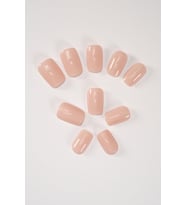 Beauty Takma Tırnak Seti & Zararsız Yapıştırıcı Küt Pembe
