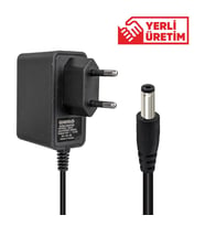 Weko 12 Volt 1 Amper 10 Watt Priz Tipi Adaptör 5.5x2.5 Uçlu Güvenlik Kamerası Led Şarjlı El Aletleri Adaptörü