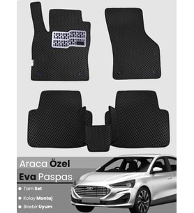 FORD FOCUS 5 (2024-2025) Uyumlu EVA Paspas Tam Set–Araca Özel,Su Geçirmez,Kolay Montaj