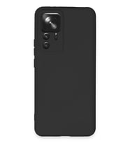 Mi 12T Pro Kılıf Nano içi Kadife Silikon - Siyah