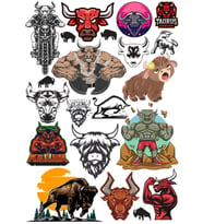 İnek Sticker Set 5 18 Parça Telefon, Tablet, Defter, Laptop Sticker