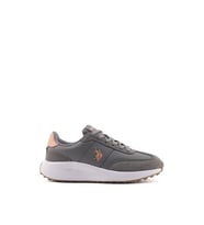U.S. Polo Assn. REMUS 3PR Siyah Bağcıklı Kaymaz Taban Kadın Sneaker GRİ