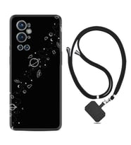 Tecno Spark 9 Pro Kılıf Silikon Boyun Askılı İpli Desenli Silikon Planet 1620