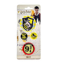 Rozet & Broş Harry Potter Hufflepuff 4 adet Warner Bros. Lisanslı (Karışık)