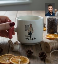 Kişiye Özel Karikatürlü Never Give Up Motivasyon T Kupa Doğum Günü Hediyesi