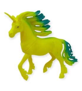 Çiftlik Hayvanları Serisi - Efsanevi Unicorn 12 cm - Sarı - Yeşil