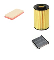 Filtre Bakım Seti Kia Carens II 2.0 CRDI Dizel 2002-2006 Hava + Yağ f. + Polen Filtre Sardes