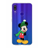 Xiaomi Redmi Note 7 Pro Uyumlu Kapak Mickey Mouse Tasarımlı Şeffaf Silikon Kılıf