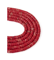6X3 MM Rondela Varisit Taşı Dizi (Kırmızı)
