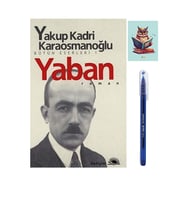 Yaban - Yakup Kadri Karaosmanoğlu - İletişim Yayıncılık - 9789754700060 - (KALEM VE NOT DEFTERLİ) (Renksiz)
