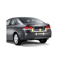 Honda Civic Krom Alt Bagaj Çıtası 2007-2012 P. Çelik