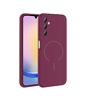 Samsung Galaxy A25 Uyumlu Kılıf M-safe Şarj Özellikli Zore Meta Kapak