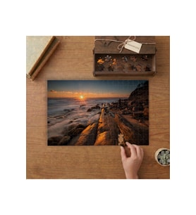Sahil - Kayalıklar Tasarımı 240 parça Ahşap Puzzle Ahşap Kutuda MP03601