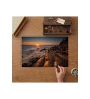 Sahil - Kayalıklar Tasarımı 240 parça Ahşap Puzzle Ahşap Kutuda MP03601