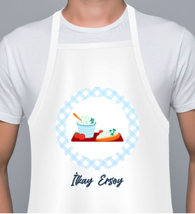 Kişiye Özel En İyi Chef- Aşçı Mutfak Önlüğü MO081E