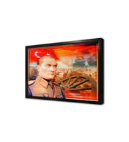Çanakkale Savaşı ve Atatürk Çerçeveli Mdf Tablo