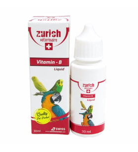 Zurich Veterinaire Vitamin-B Kuş 30 ml (Renksiz)