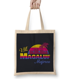 Visit Magaluf Sunset Bez Çanta Uzun Saplı