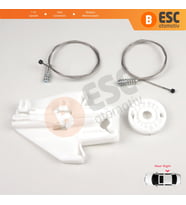 Seat Toledo MK2 1M2 1998-2004 Leon MK1 1M1 1999-2006 1M0839462A İçin Sağ Arka Cam Kriko Tamir Seti