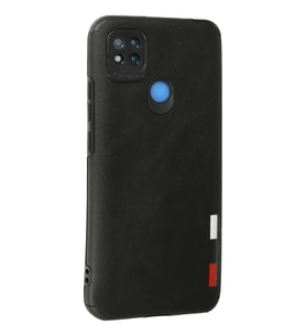 Newface Xiaomi Redmi 9C Kılıf Loop Deri Silikon - Siyah