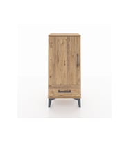 Arges Komodin 3 Raflı Tek Çekmeceli Tek Kapaklı 44x30x96 Çam-Çam