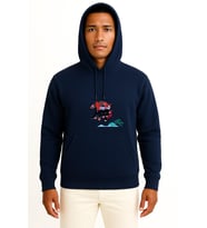 Kapüşonlu Mount Fuji Cherry Blossom Japonya Göğüs Tasarımlı Unisex Sweatshirt