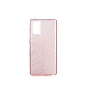 Samsung Galaxy Note 20 Uyumlu Kılıf Zore Shining Silikon (Rose Gold Altın)