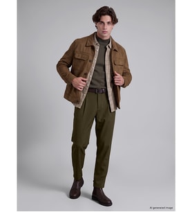 LCW Vision Haki Regular Fit Gabardin Erkek Pileli Pantolon