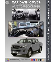 ISUZU D-MAX RT50 KASA (2012-2019) Torpido Örtüsü Ön Göğüs Koruma Torpido Koruma Tam Uyum Uv Koruma