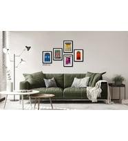 Çerçeveli Doku Efektli Tablo Seti 135x90 cm