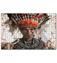 Cakapuzzle Yerel Kostümlü Yerli Adam  Puzzle Yapboz MDF (Ahşap) (120 Parça)