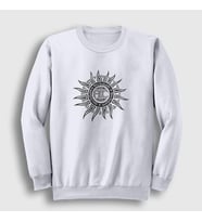 Presmono Unisex Beyaz Sun Alice In Chains Sweatshirt 7933tt (Beyaz)