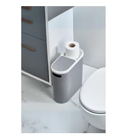 Gri Kapaklı Wc Kağıtlıklı Kovası & Ofis Kovası 10 Lt