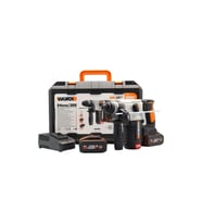 Wx380 20volt 4.0ah. 2.2j Li-ion Çift Akülü Şarjlı Profesyonel Sds-plus Pnömatik Kırıcı/delici
