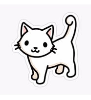 Araba Leptop için Kedi Oto Sticker Yapıştırması Etiket  17CM z4