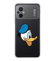 Poco M5  Kamera korumalı Kapak Donald Duck Tasarımlı  Şeffaf Kılıf