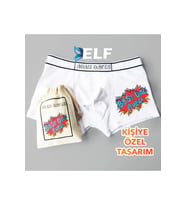 Kişiye Özel Sticker Desen Boxer (Standart)