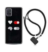 Samsung a71 A72 A73 A7 A9 2018 C7 C9 Kılıf Boyun Askılı Silikon Love Brain 1722
