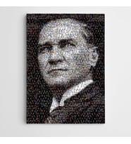 Atatürk Siyah Beyaz Mozaik Kanvas Tablo
