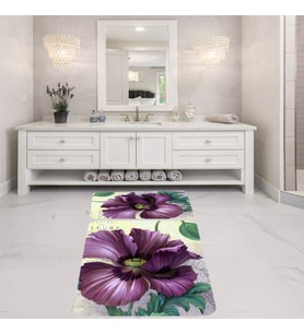 Banyo Halısı Ikili Klozet Takımı Kaymaz Tabanlı Banyo Paspas Takımı (Karışık)