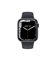 Hw56 Plus Siyah Smart Watch 7 Akıllı Saat Wireless Charging Çift Buton Aktif Her Telefona Uyumlu