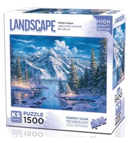 KS Games 1500 Parça Dağ ve Donmuş Göl Puzzle
