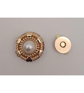 Angel Çanta Aksesuar Light Gold İncili Mıknatıslı Kilit No:86